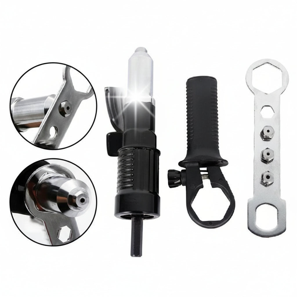 Versatile Riveting Adapter Kit for Electric Drills