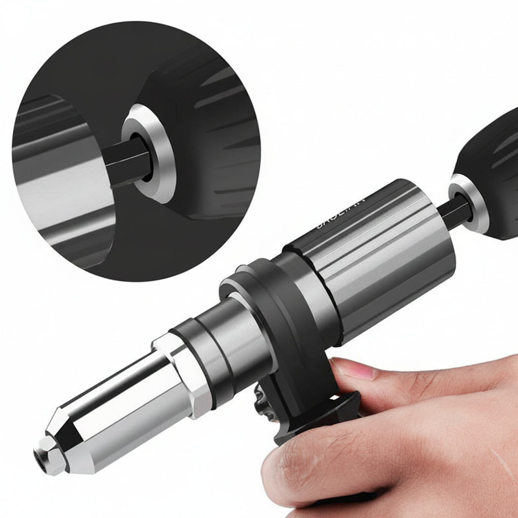 Versatile Riveting Adapter Kit for Electric Drills