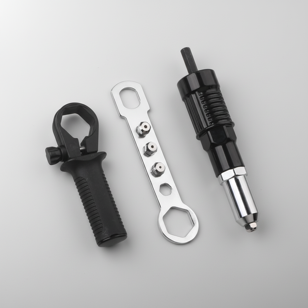 Versatile Riveting Adapter Kit for Electric Drills