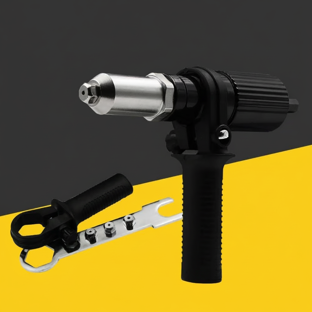 Versatile Riveting Adapter Kit for Electric Drills