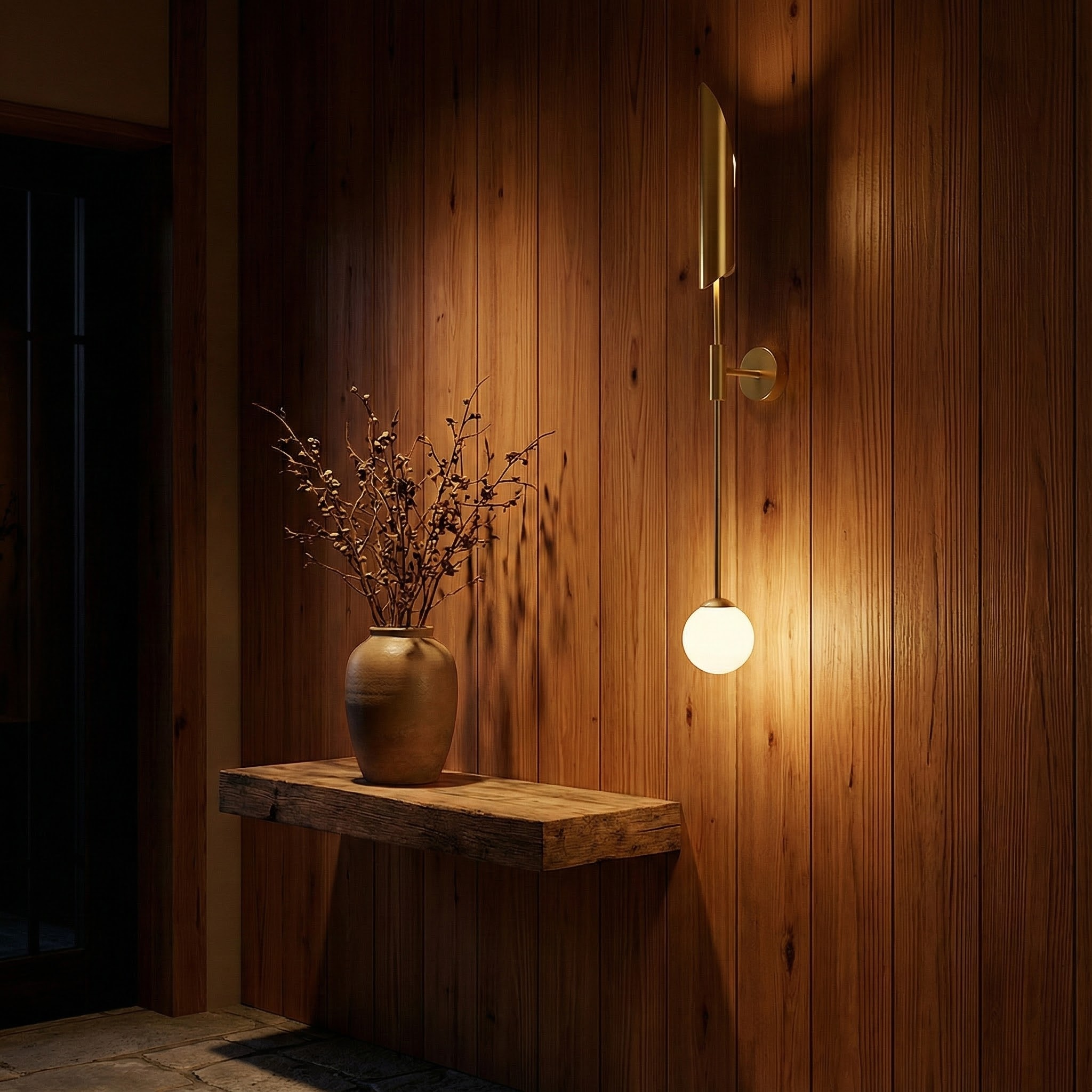 LuminousAura Modern Dual-Light Vertical Wall Sconce