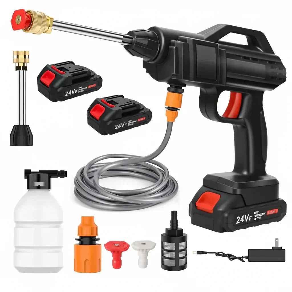 PowerClean 1500 Cordless High-Pressure Washer with 30 Bar Force