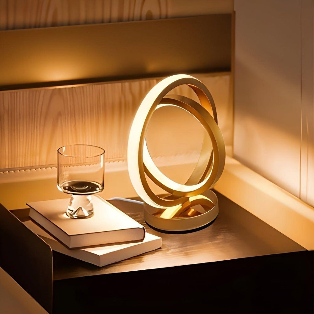 Versatile LED Desk Lamp with Adjustable Brightness – Sleek Metal Design for Home Office
