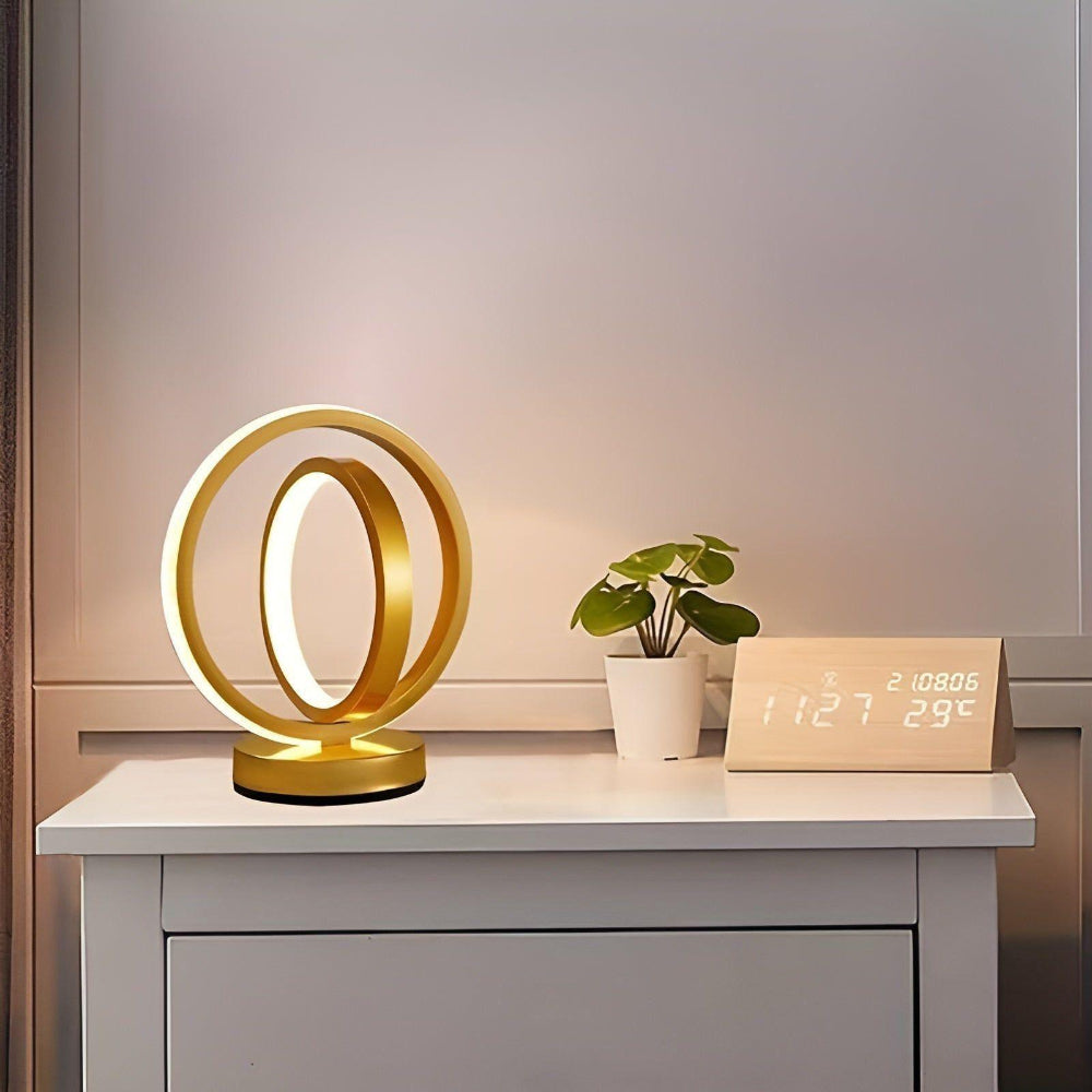 Versatile LED Desk Lamp with Adjustable Brightness – Sleek Metal Design for Home Office