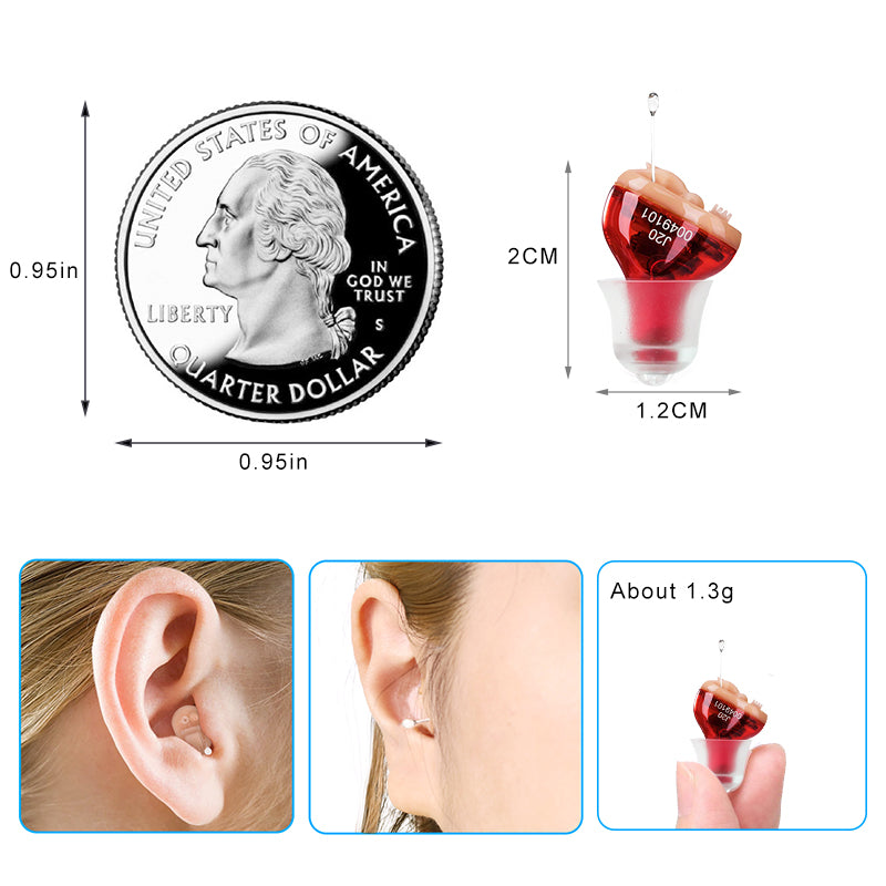 Micro Digital Hearing Amplifier with Noise Reduction – Discreet Design