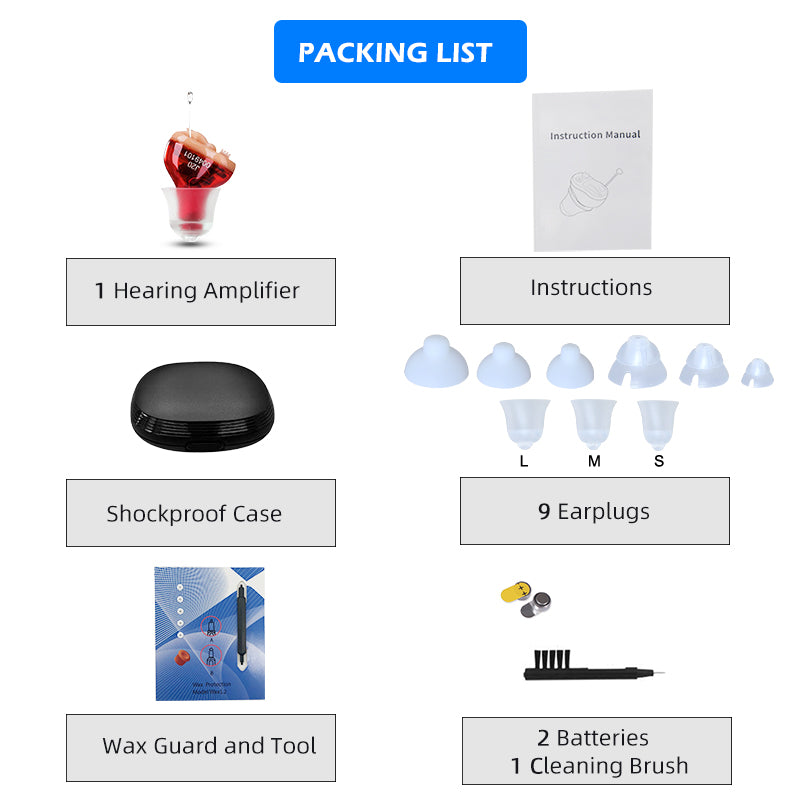 Micro Digital Hearing Amplifier with Noise Reduction – Discreet Design