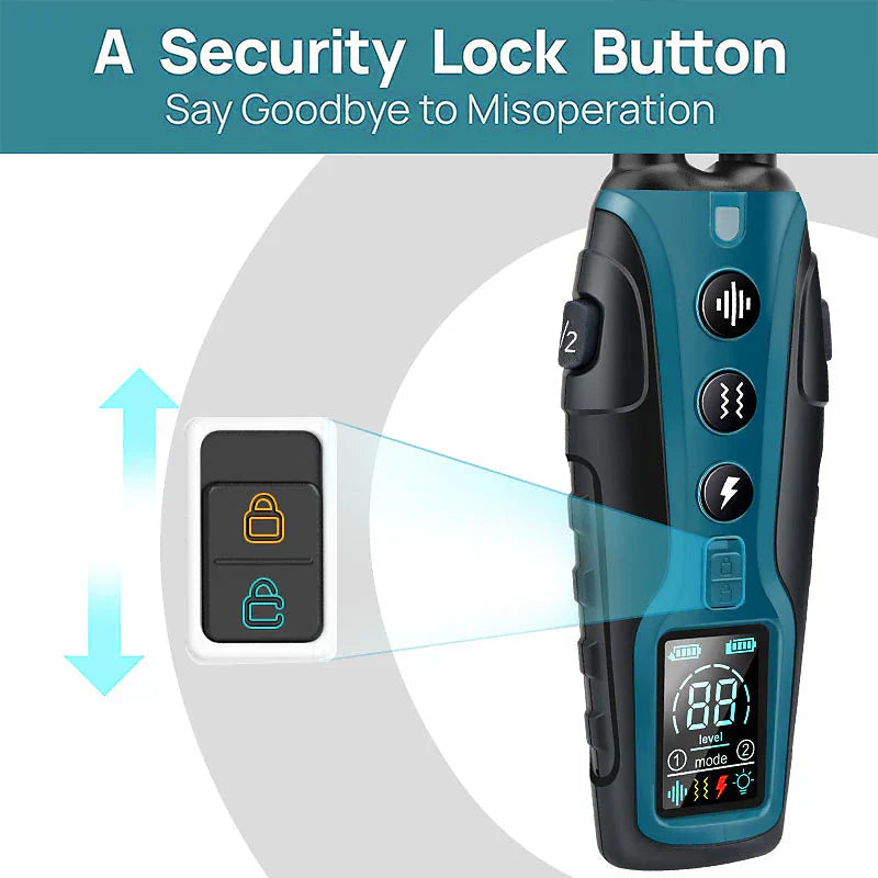 Waterproof Dog Training Collar with 2000m Range – Versatile Remote Shock Device