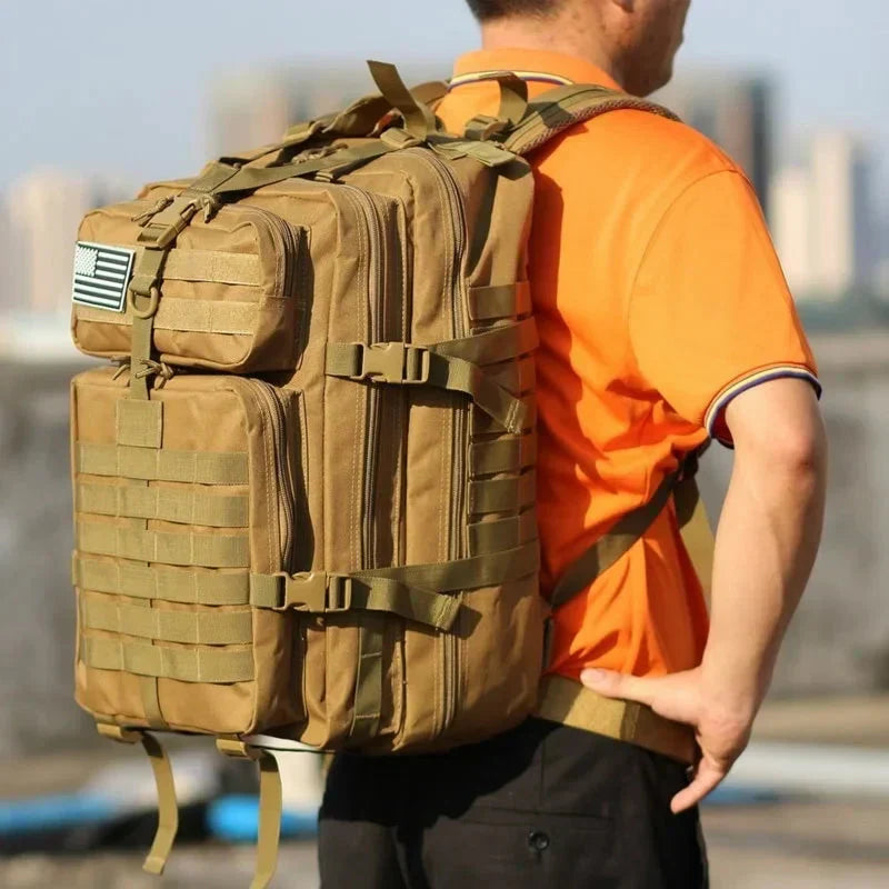 Waterproof Tactical Backpack for Outdoor Use – 50L Capacity, Durable Design