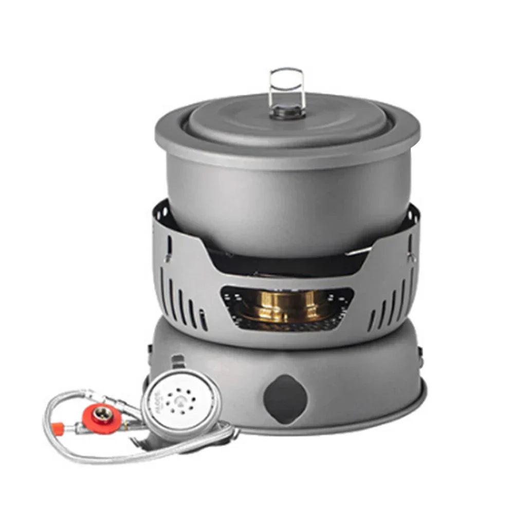 Lightweight Camping Cooking Set with Windshield for Easy Outdoor Meals