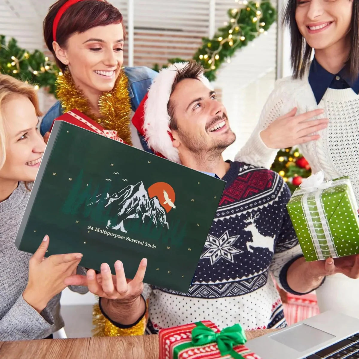 Survival Advent Calendar with 24 Outdoor Tools – Compact Kit for Adventurers
