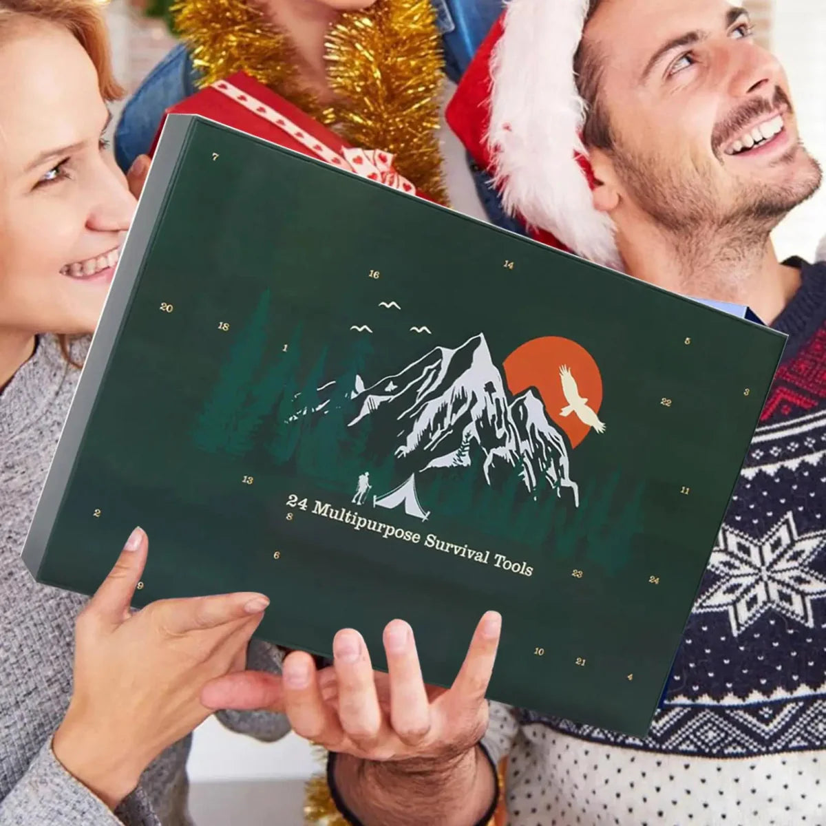 Survival Advent Calendar with 24 Outdoor Tools – Compact Kit for Adventurers