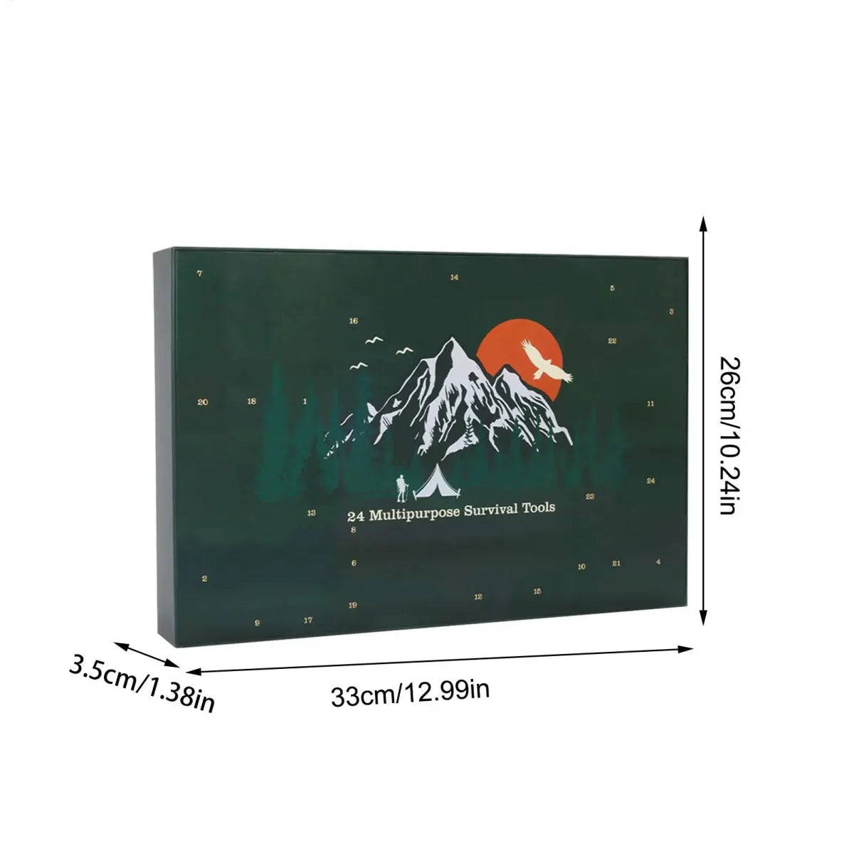 Survival Advent Calendar with 24 Outdoor Tools – Compact Kit for Adventurers