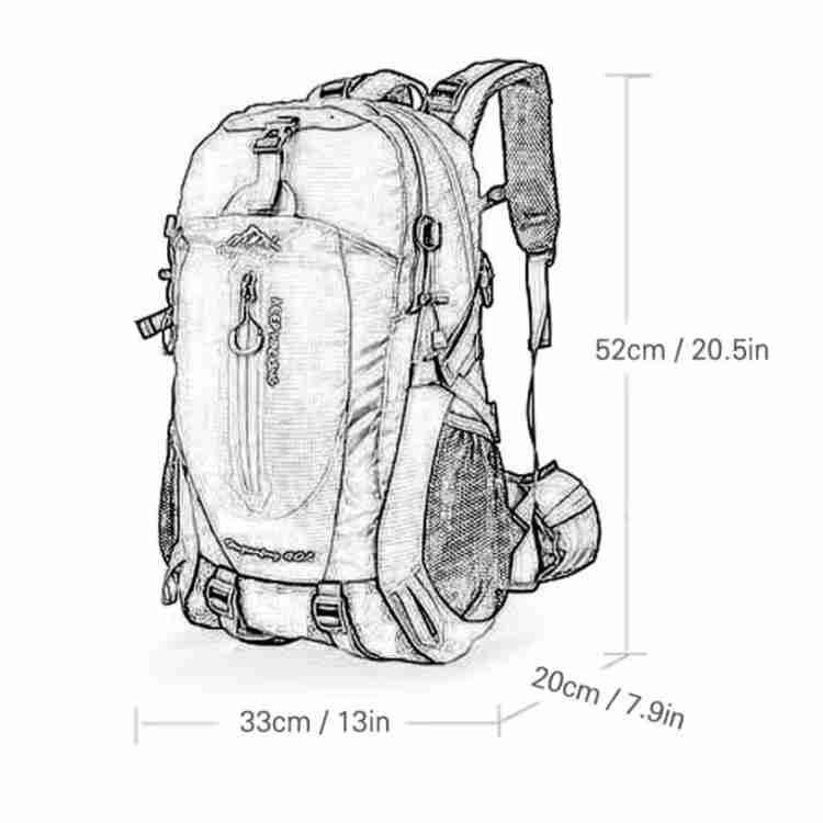 Lightweight 40L Waterproof Hiking Backpack - Durable and Spacious Gear
