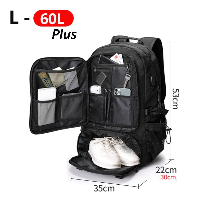 Water-Resistant Travel Backpack with Large Capacity for Outdoor Adventures