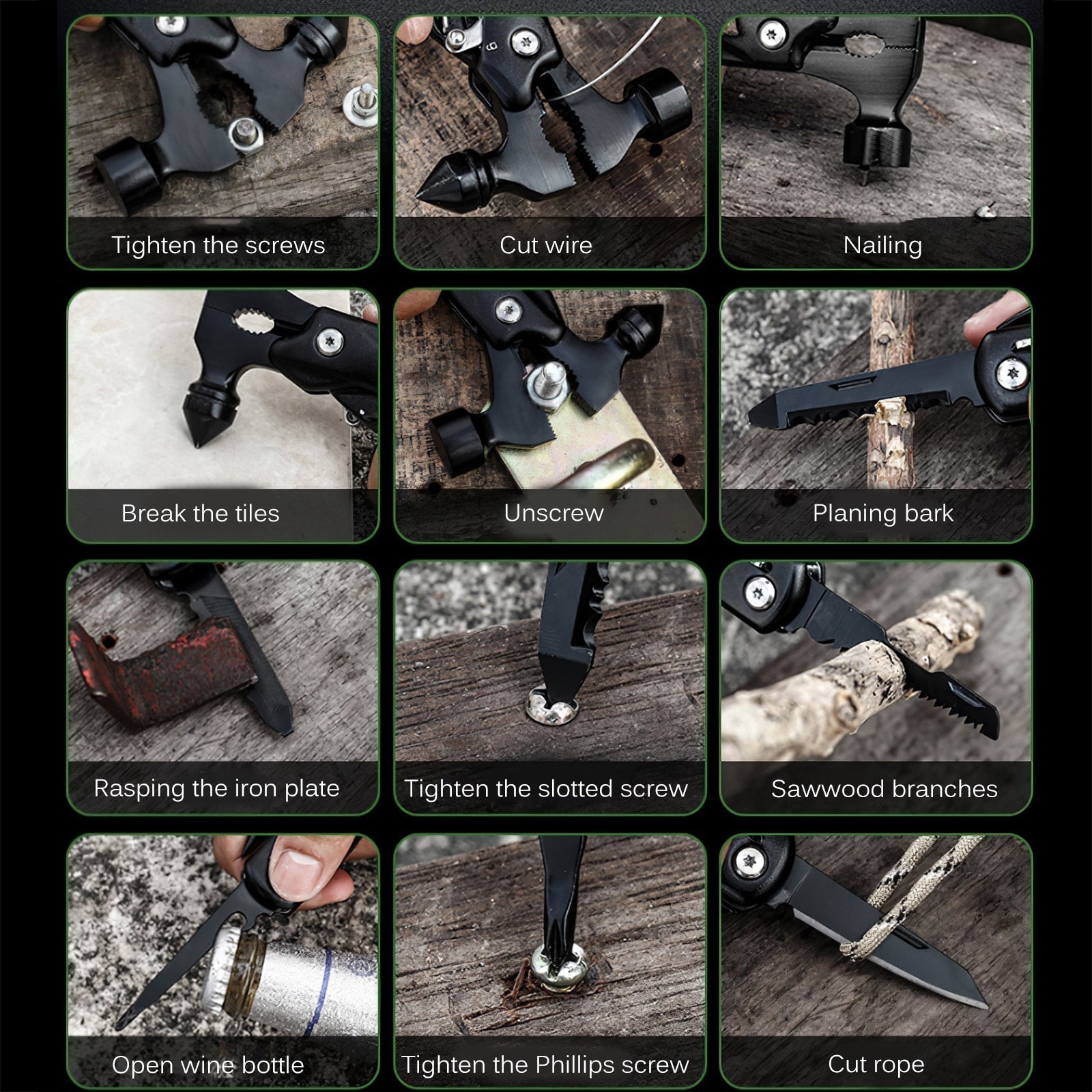 Survival Tool for Camping and Hiking – Durable Multitool Gear