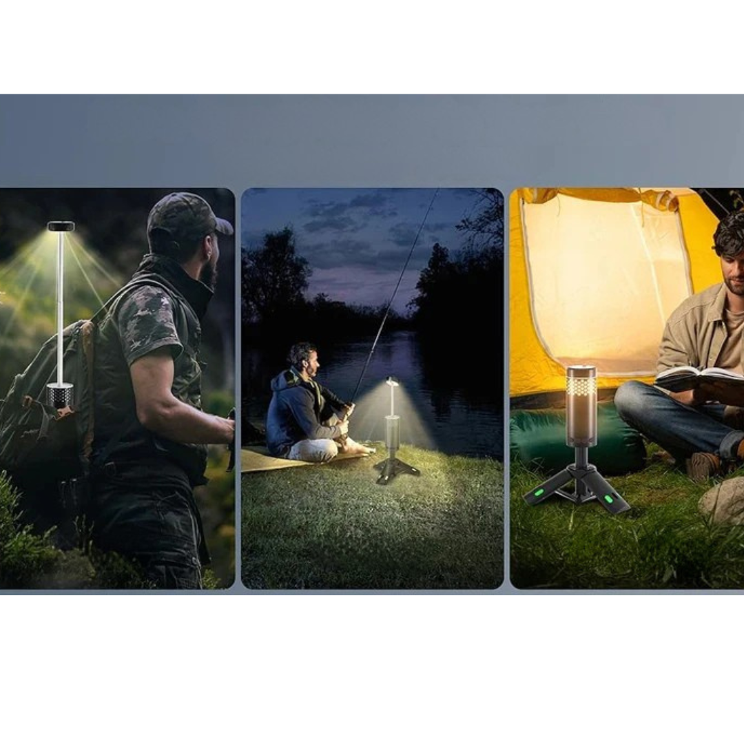 Rechargeable Camping Lantern with Power Bank & Dimmer for Outdoor Use