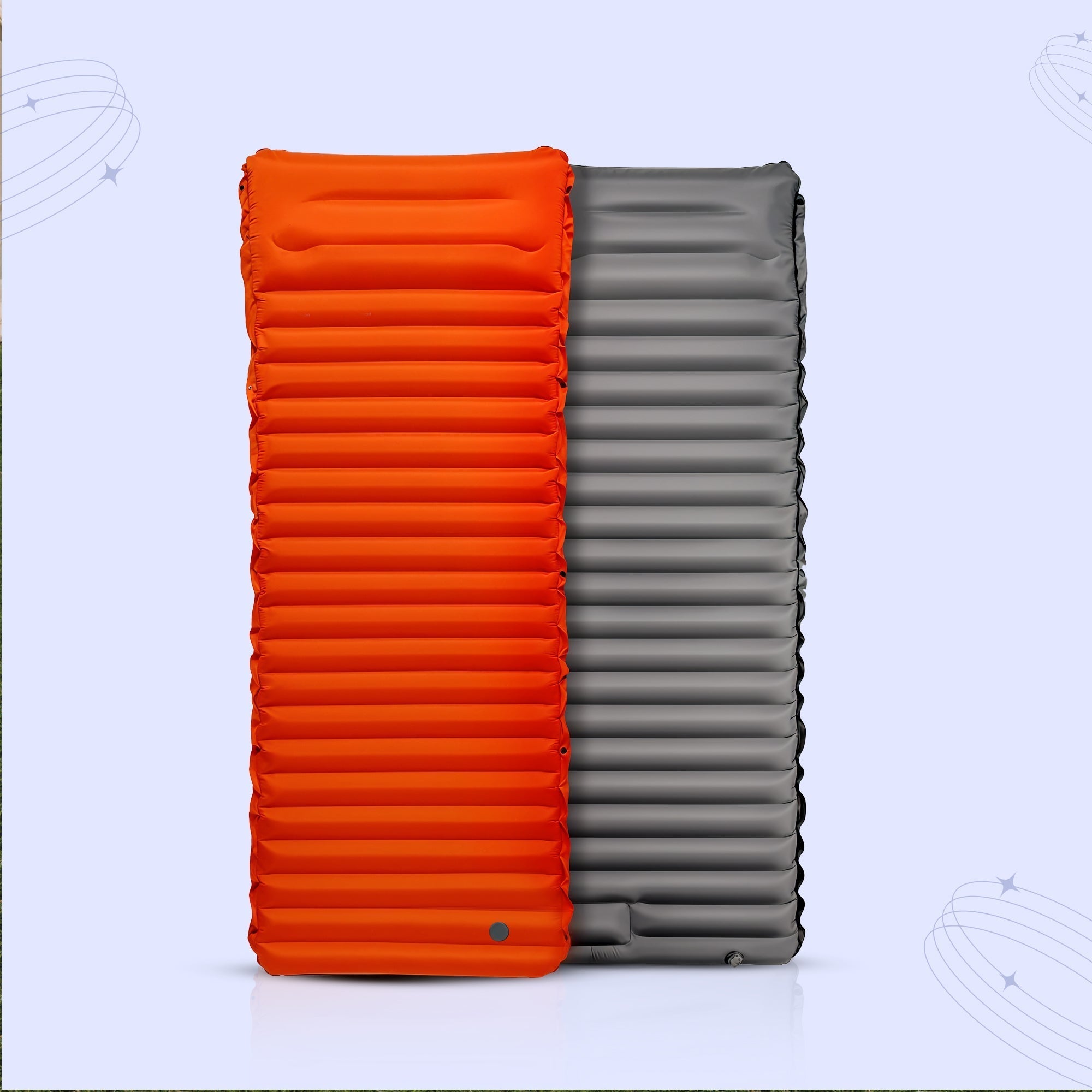 Inflatable Portable Mattress with Built-In Foot Pump – Lightweight Comfort