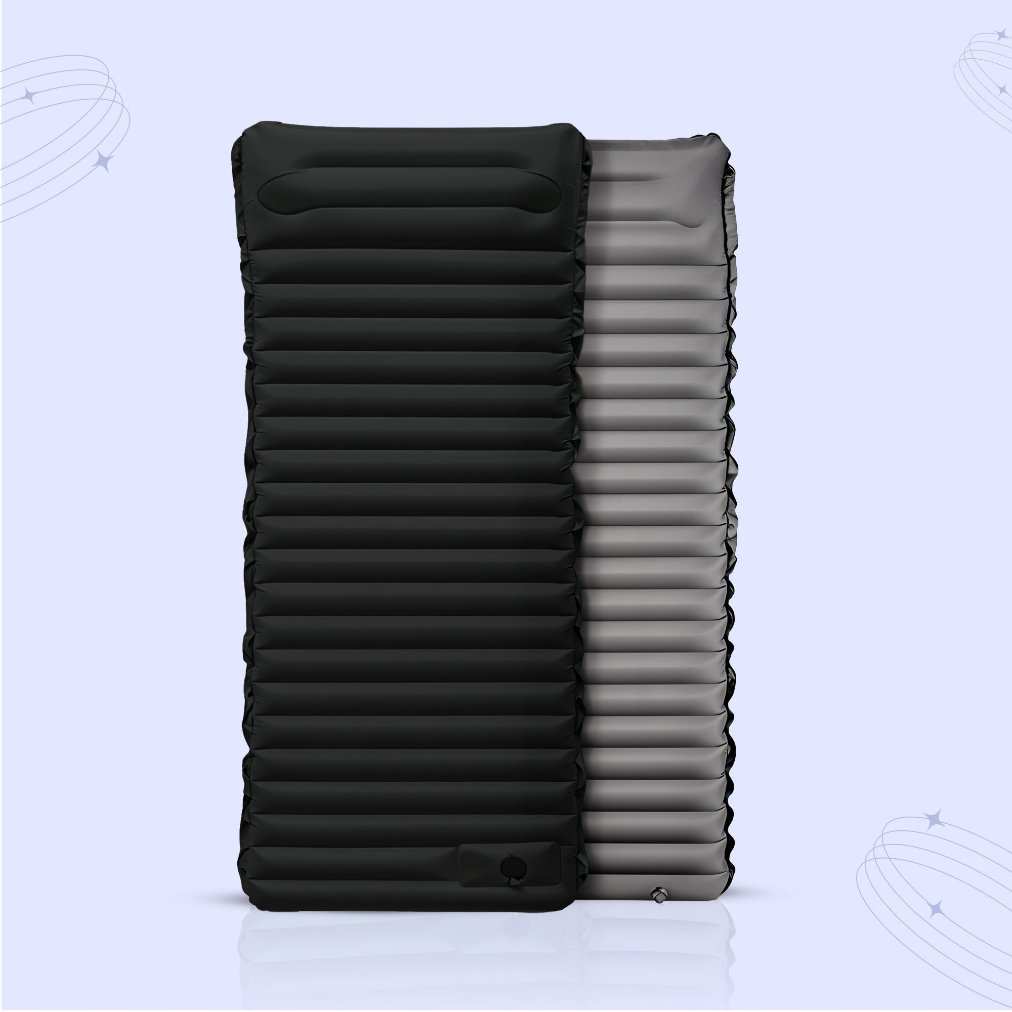 Inflatable Portable Mattress with Built-In Foot Pump – Lightweight Comfort