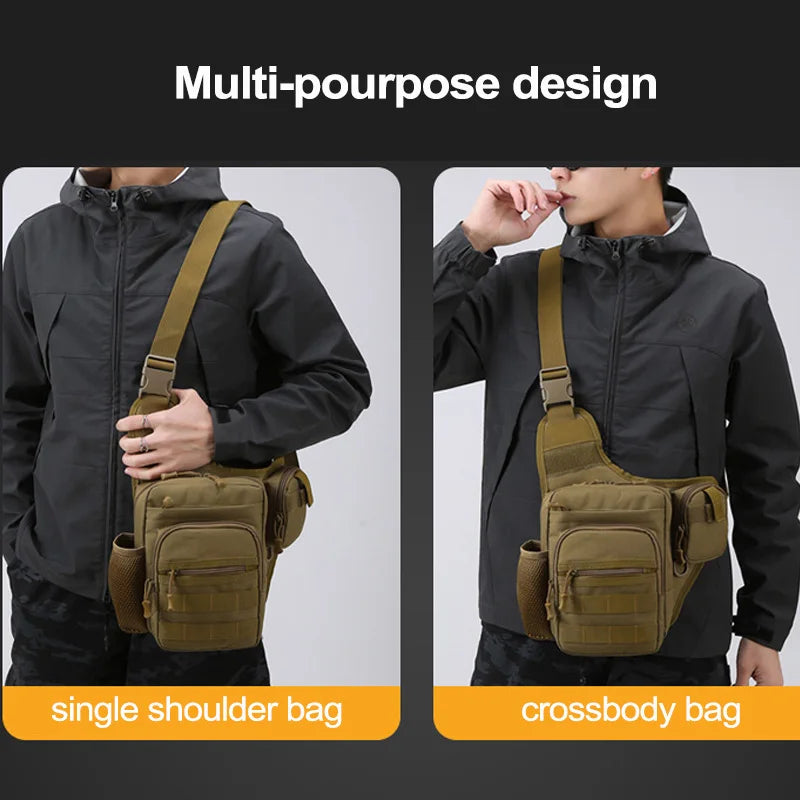 Water-Resistant Hiking Backpack with Multiple Pockets for Outdoor Use