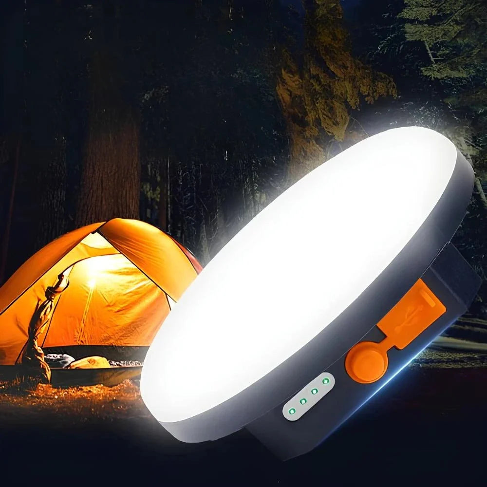 Compact Power Bank with Dual Light Modes – Rugged Charger for Adventures
