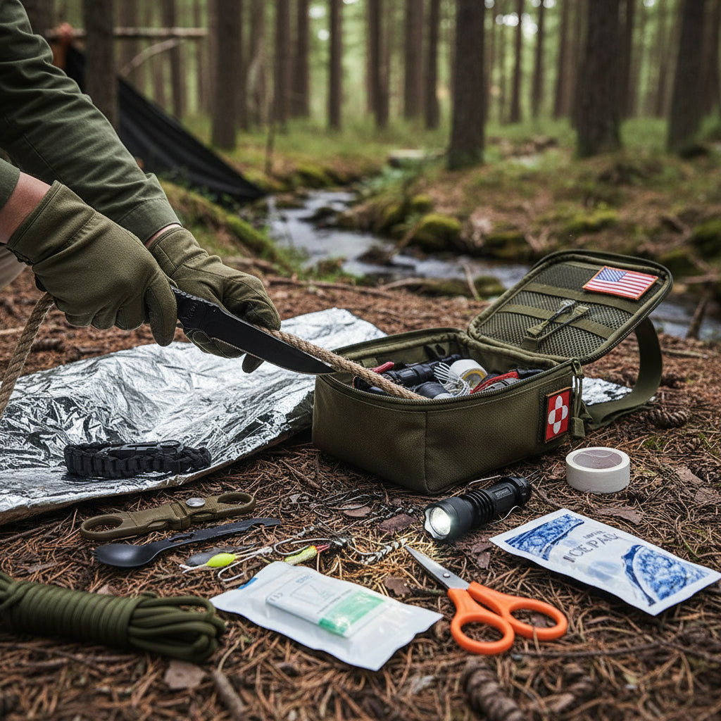 Survival Backpack with First Aid Supplies & Tools – Compact Outdoor Gear
