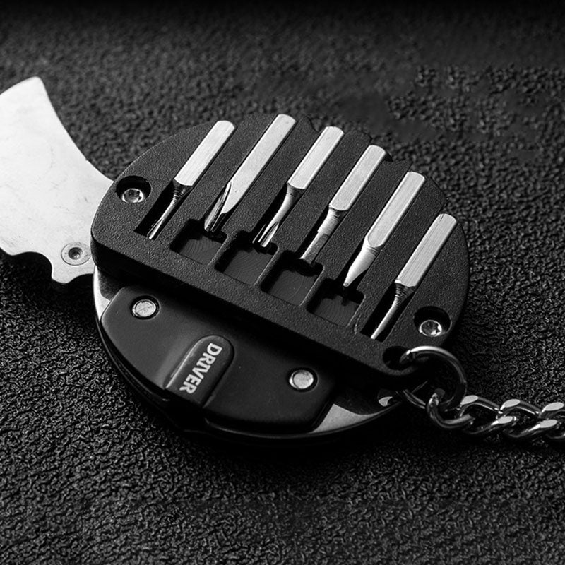 Survival Keychain Tool with Knife and Fire Starter – Compact Outdoor Gear