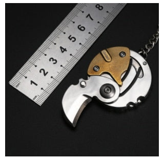 Survival Keychain Tool with Knife and Fire Starter – Compact Outdoor Gear