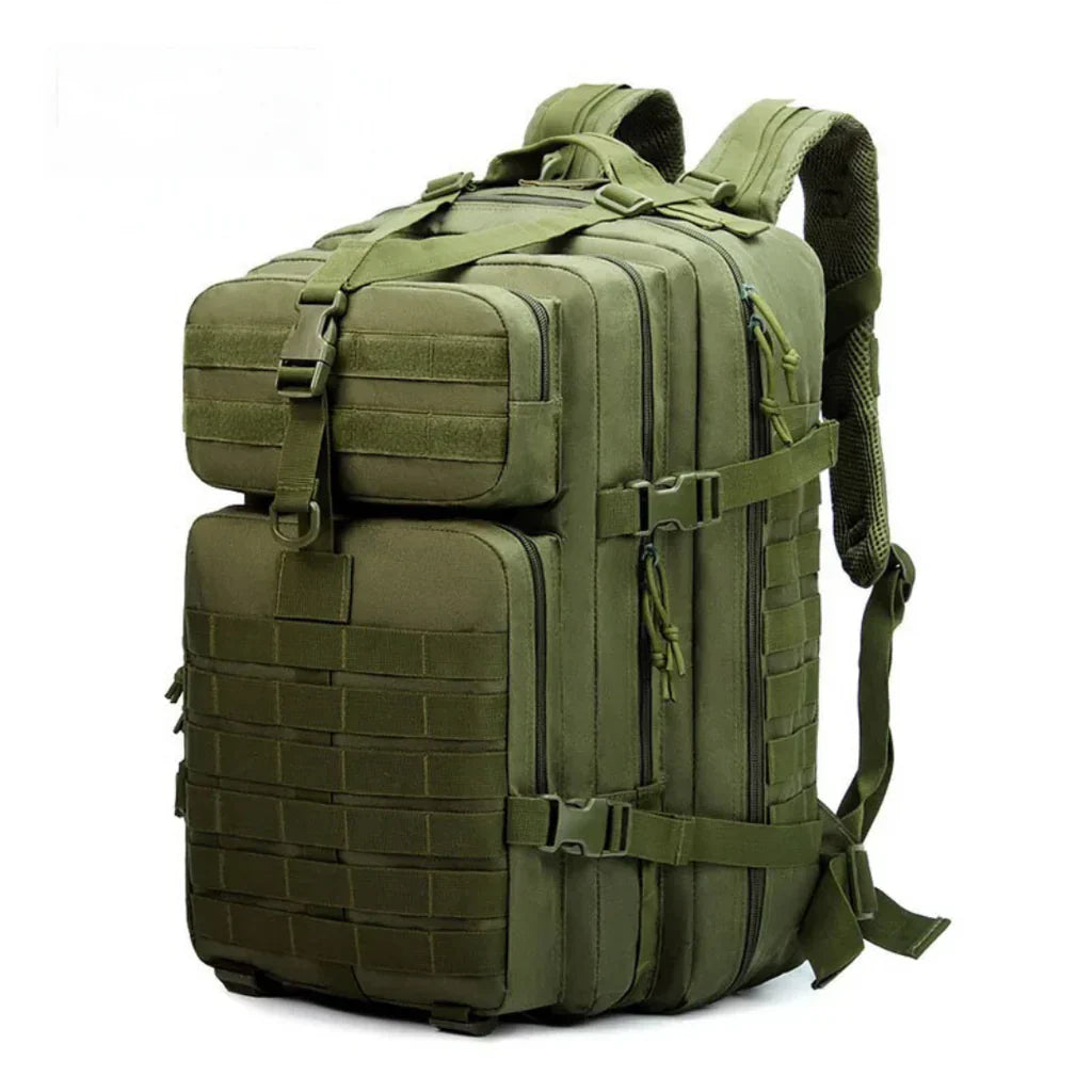 Water-Resistant Travel Backpack with MOLLE System – Spacious Outdoor Gear