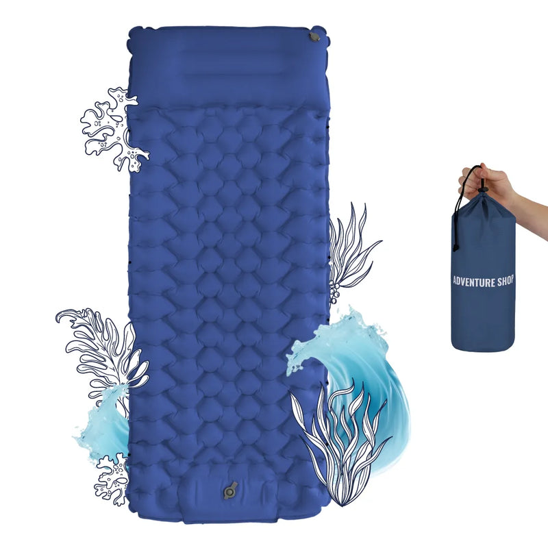 Ultralight Sleeping Pad with Built-in Pump | Compact for Easy Setup