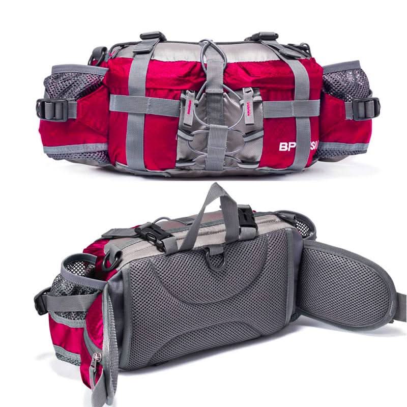 Waterproof Hiking Waist Pack with Dual Bottle Holders – Ideal for Adventures