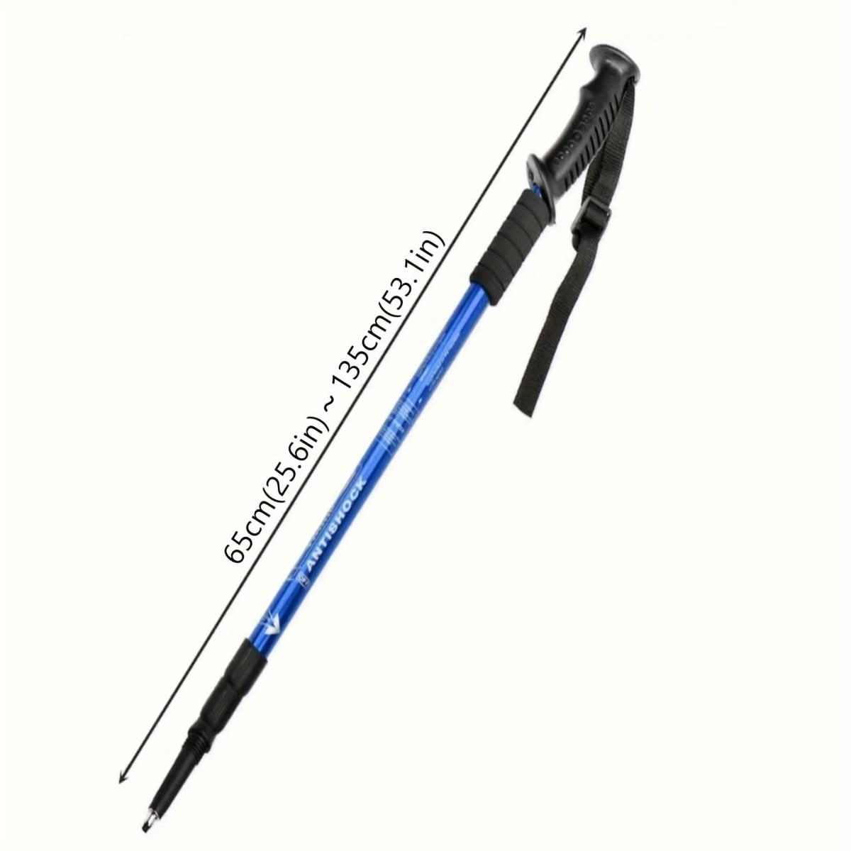 Adjustable Hiking Poles with Shock Absorption – Lightweight Aluminum Trekking Sticks for Stability