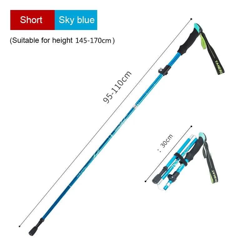 Ultralight Telescoping Hiking Poles with Adjustable Length for Outdoor Support