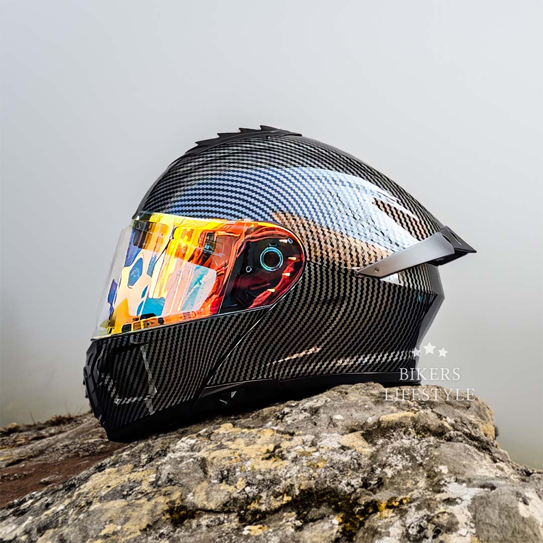 Motorcycle Helmet with Dual-Lens Design – Certified Safety & Comfortable Fit