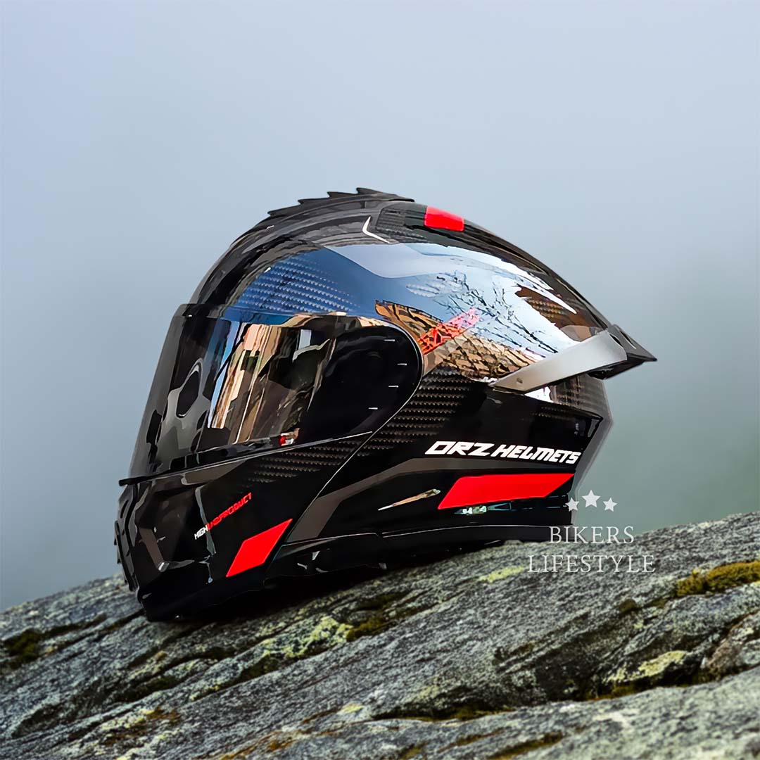 Motorcycle Helmet with Dual-Lens Design – Certified Safety & Comfortable Fit
