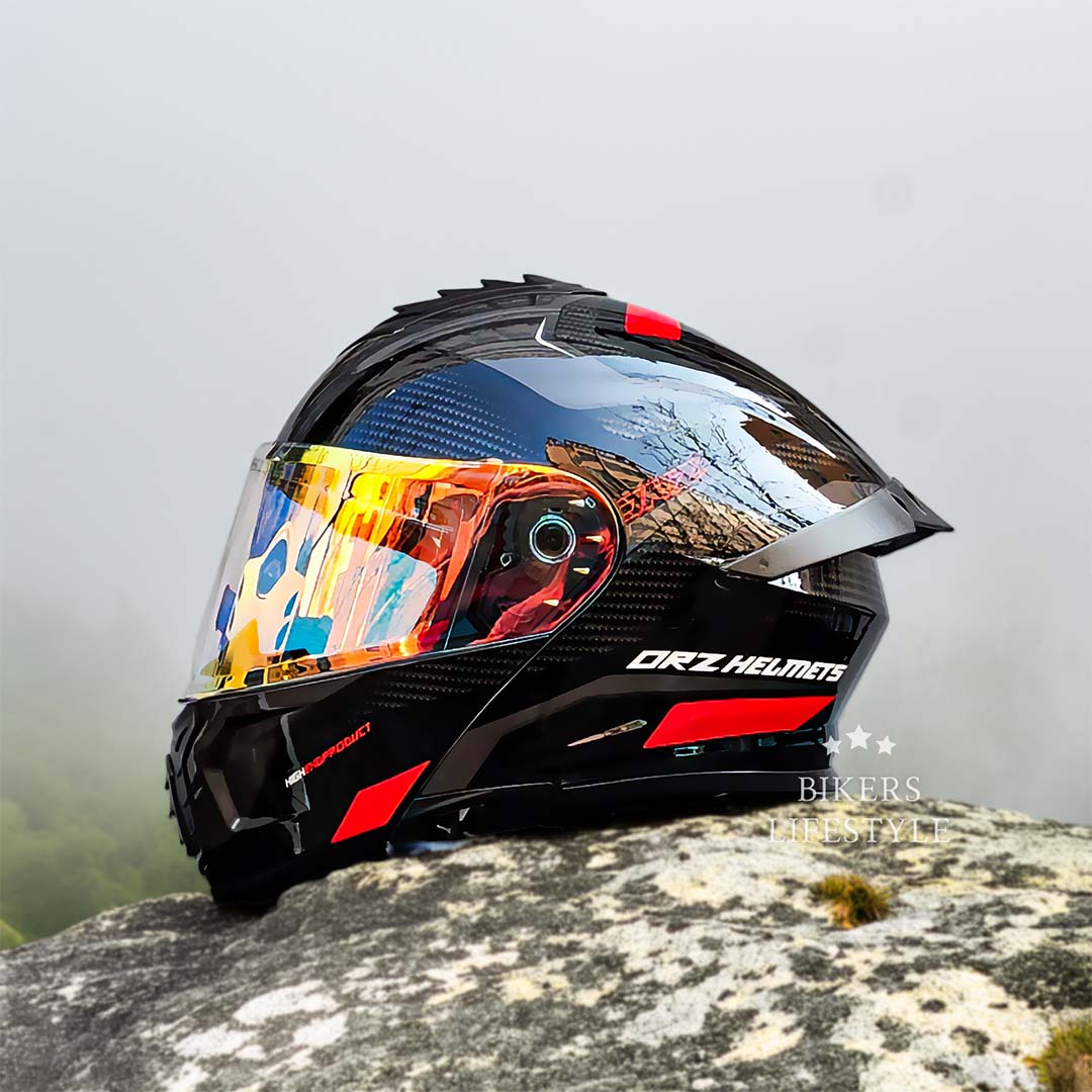 Motorcycle Helmet with Dual-Lens Design – Certified Safety & Comfortable Fit