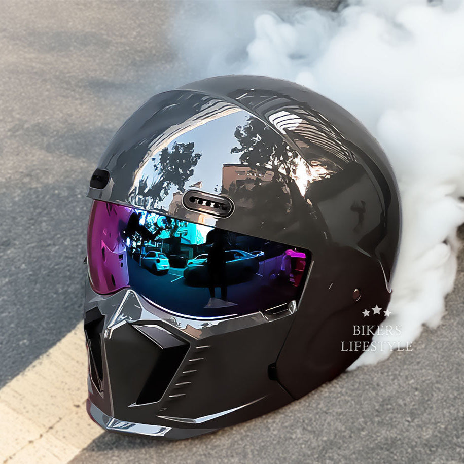 Retro Design Helmet - DOT and ECE Certified for Safety