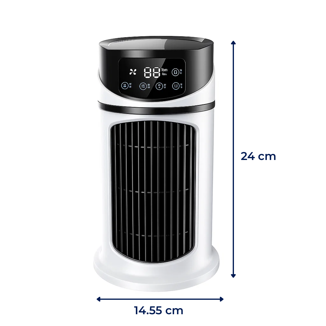 USB-Powered Portable Air Cooler and Humidifier for Home and Desk Use