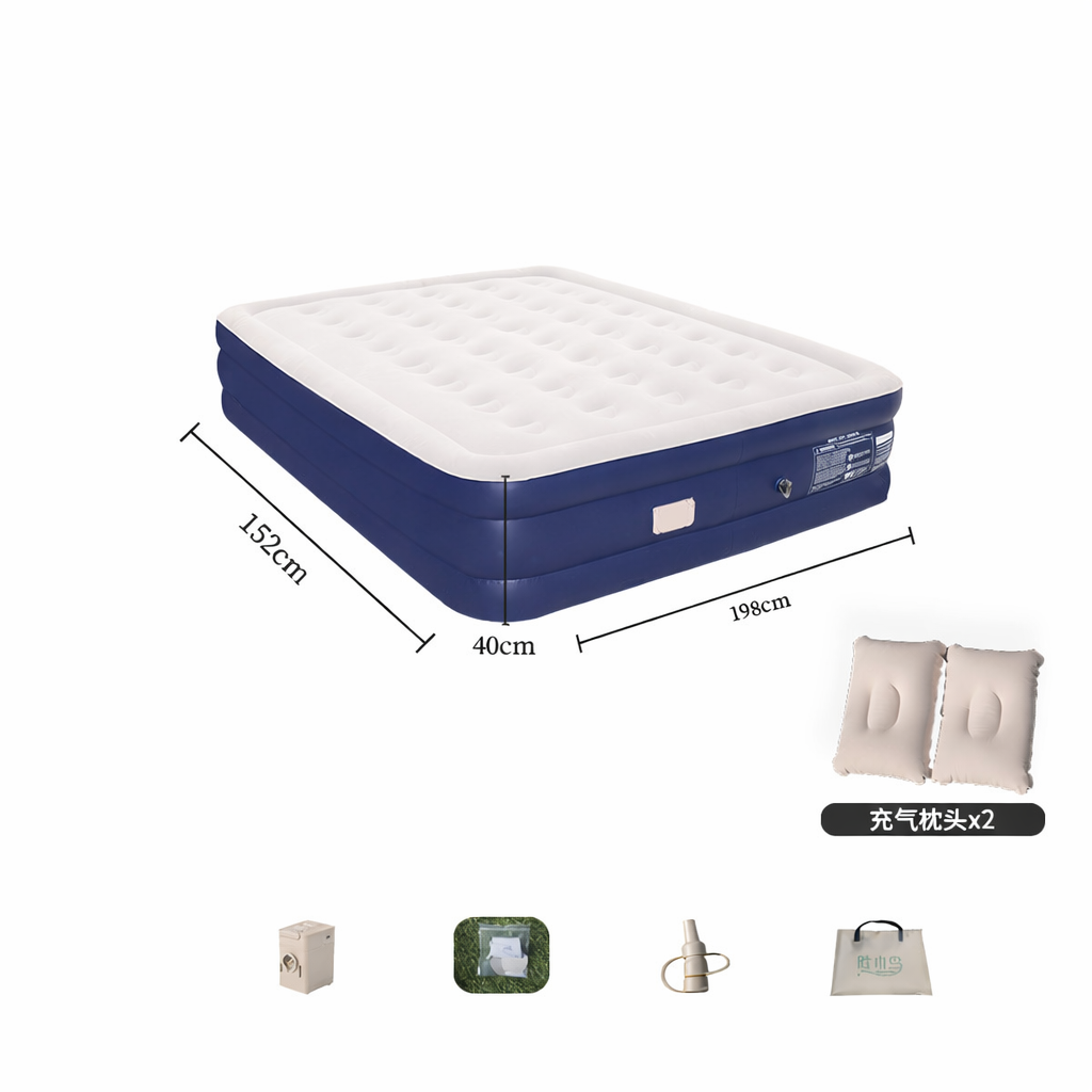 Double Thickness Self-Inflating Air Mattress for Camping