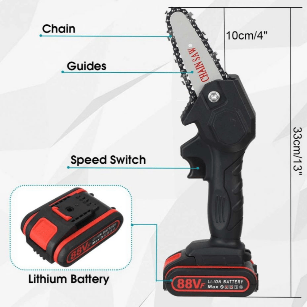 SwiftSlice Cordless Electric Chainsaw for Quick Yard Tasks