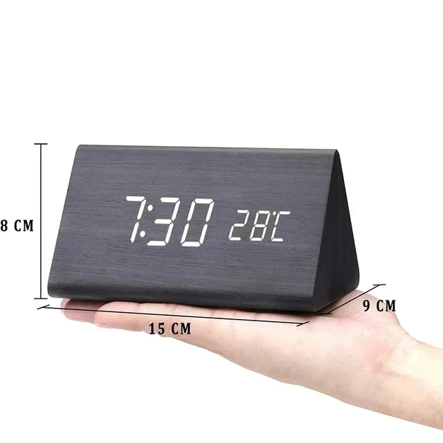 EcoChime Voice-Activated LED Alarm Clock for Modern Living