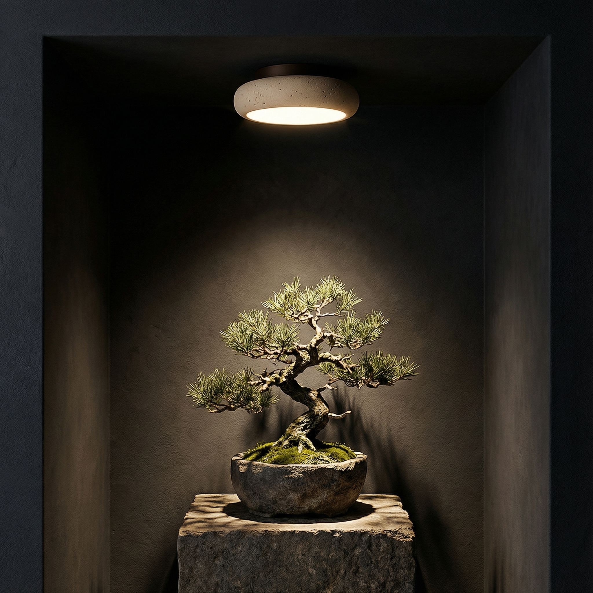 SereneGlow Soft Curved Flush Mount Ceiling Light
