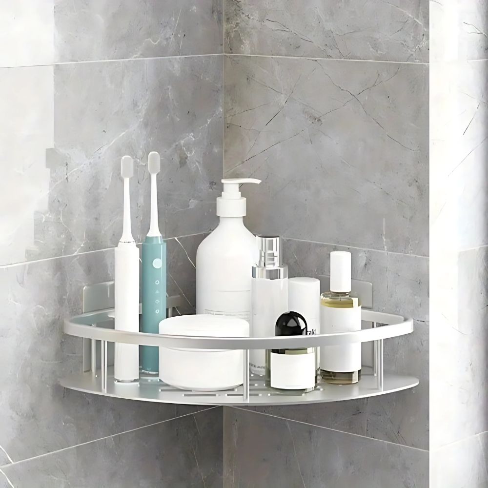 Corner Shower Caddy Shelf - Self-Adhesive and Rust-Resistant Bathroom Organizer