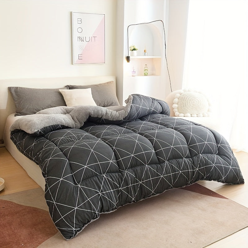 Year-Round Comforter Insert | Soft Down Substitute with Patterned Design