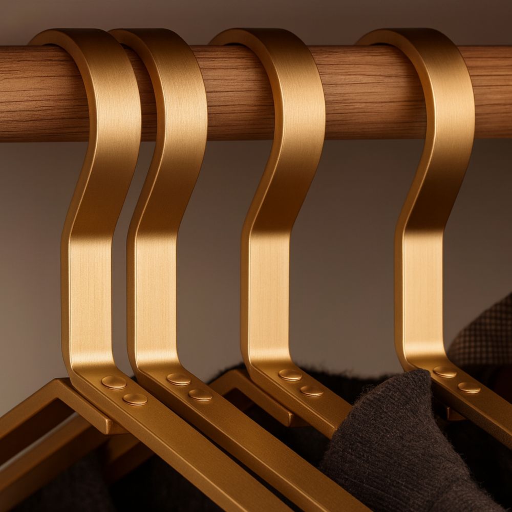 Space-Saving Slim Clothes Hangers with Non-Slip Feature for Neat Storage