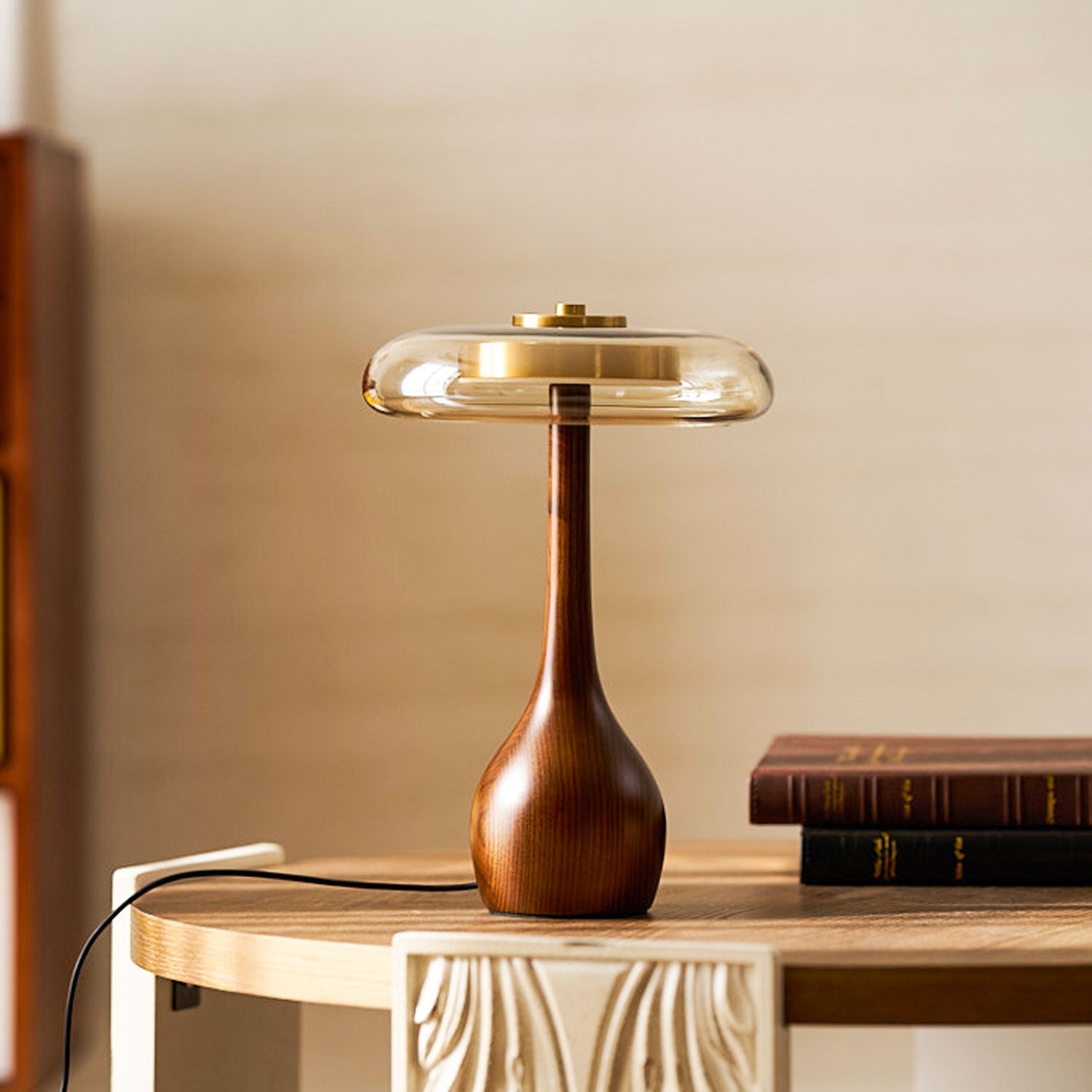 Modern Glass Table Lamp for Living Room Decoration – Elegant Design