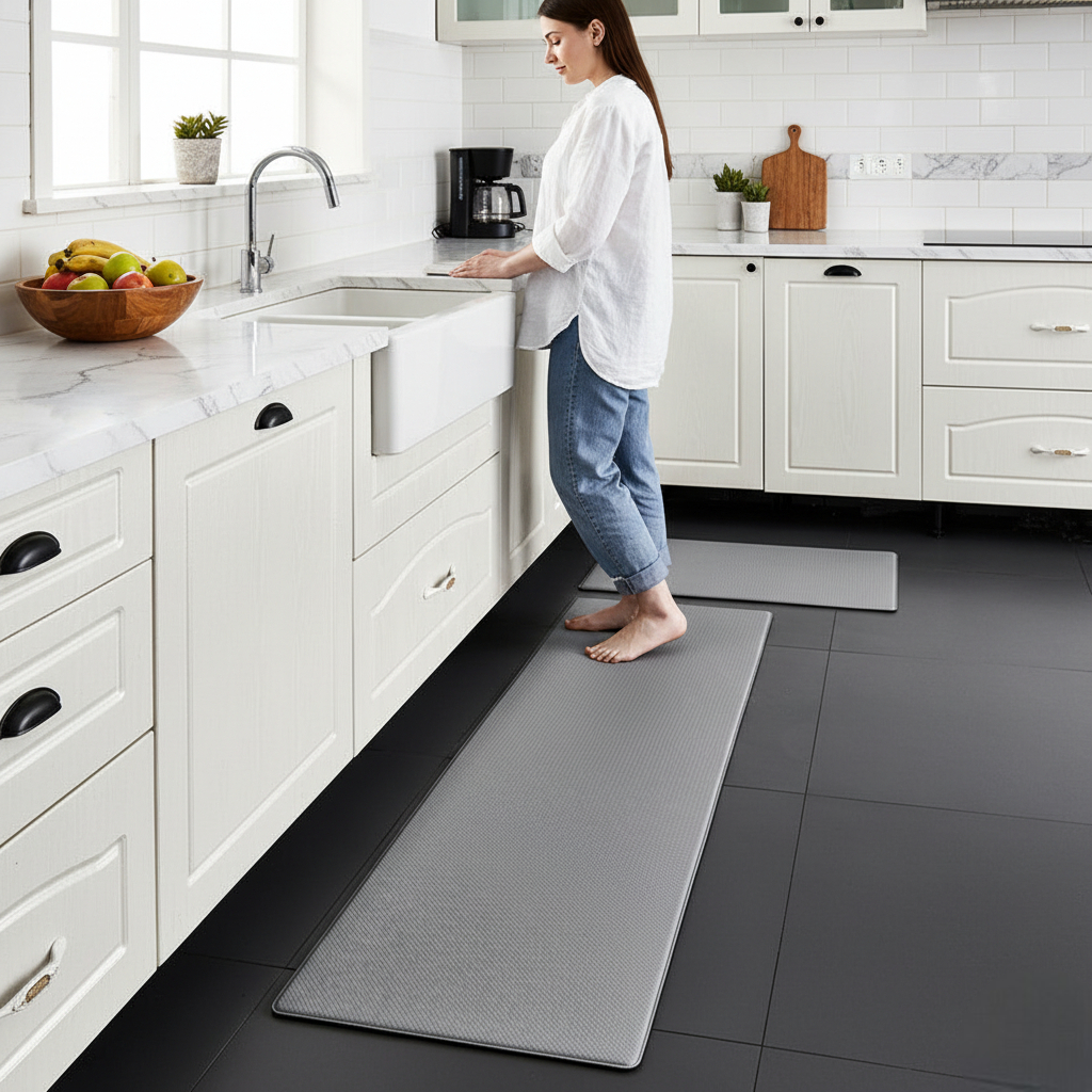 ComfortGrip Non-Slip Kitchen Mat – Versatile PVC Sizes Available