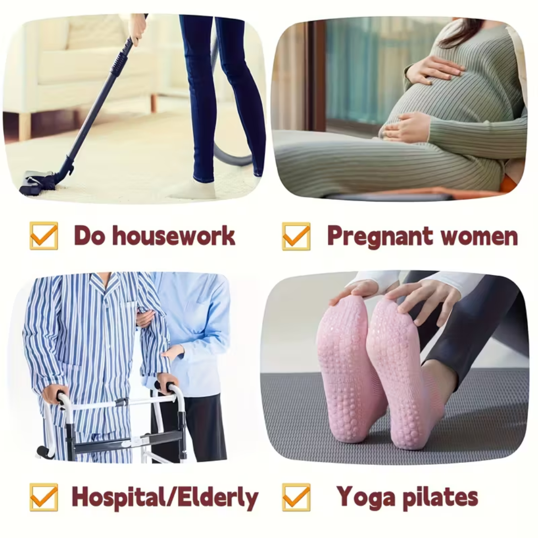 Breathable Shock Absorbent Socks for Seniors – Non-Slip Design