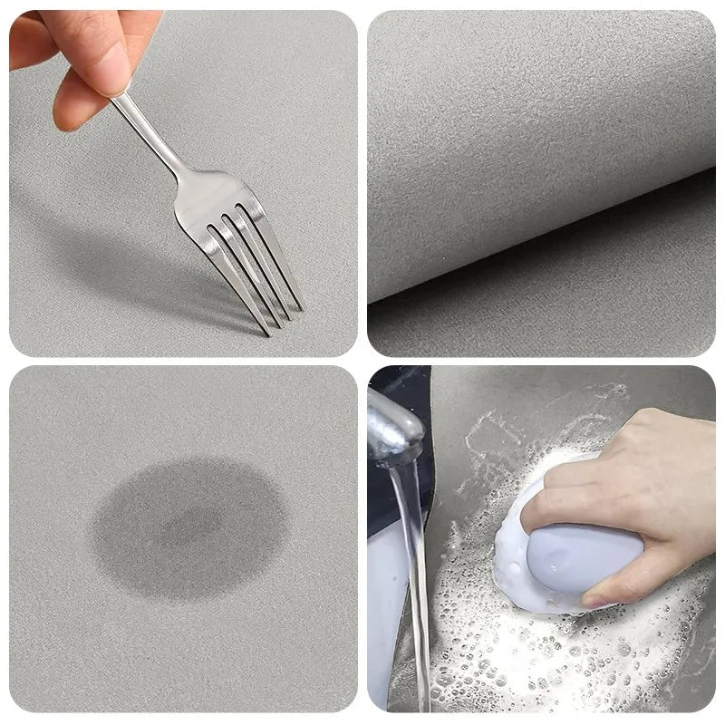 Non-Slip Bath Mat Made of Diatomite for Enhanced Absorbency and Comfort
