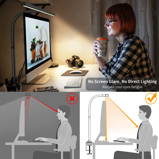 Versatile LED Desk Lamp with Adjustable Arm for Perfect Lighting