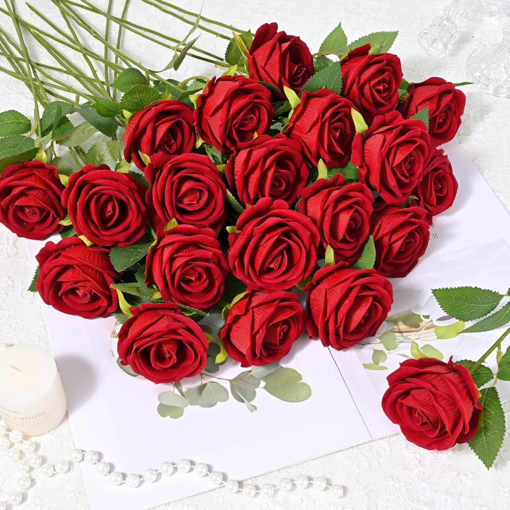 Elegant Faux Rose Bouquet for Celebrations and Gifts